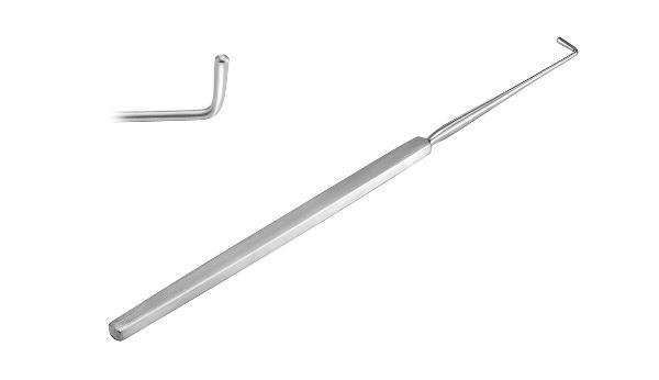 SIUS Ohrhebel nach Lucae 140mm gekn&ouml;pft med 25 Stk