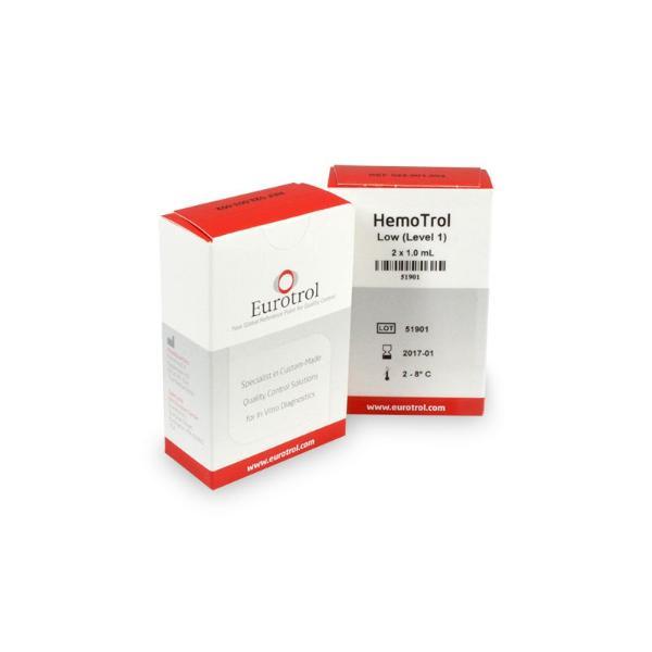 HEMOCUE controle Hb 201+Hb 201 niv1 2 x 1 ml