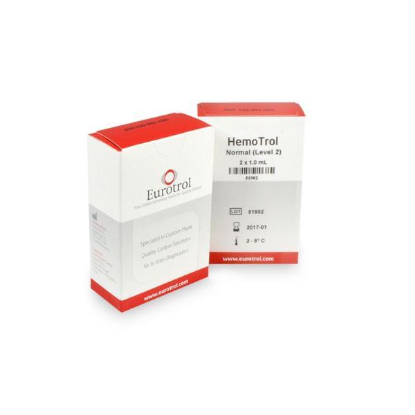HEMOCUE controle Hb 201+Hb 201 niv2 2 x 1 ml