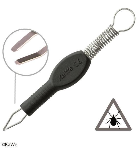 KAWE ZECKEN FIX pince à tiques inox