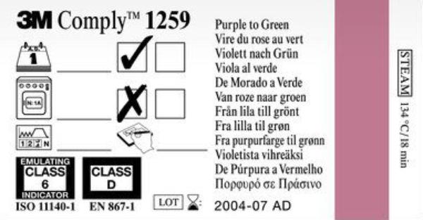 3M COMPLY Indikator verlängerte Zykl 1259 250 Stk