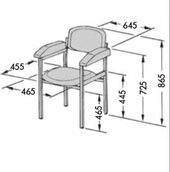 SCHMITZ Untersuchungs/Blutentnahmestuhl s-grau55