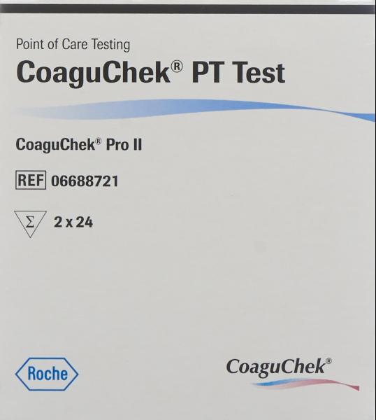 COAGUCHEK PT Test de/it/nl/fr 2 x 24 pce