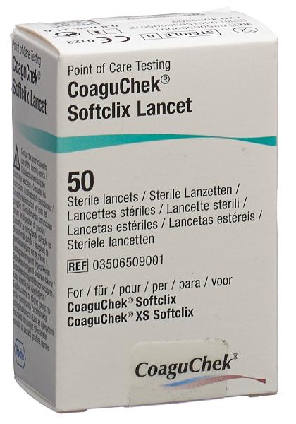 COAGUCHEK XS SoftClix lancettes 50 pce